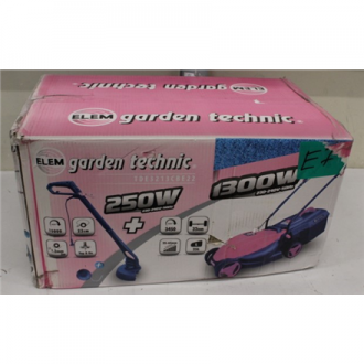 SALE OUT. Electric lawn mower ELEM, 1300 W, 32 cm, 25 l, includes 250 W trimmer | Sourcing | DAMAGED PACKAGING
