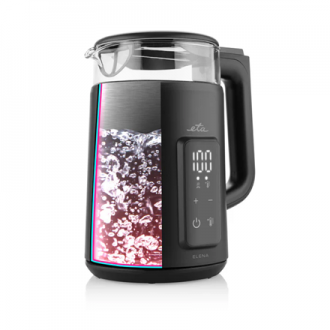 ETA ETA959590000 Elena Electric kettle, 1.7 L, 2200 W, Black/Glass | ETA ETA ETA959590000 Elena Electric kettle, 1.7 L, 2200 W, Black/Glass | ETA
