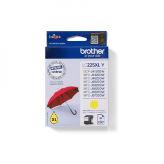 Brother LC225XLY | Ink Cartridge | Yellow Brother LC225XLY | Ink Cartridge | Yellow