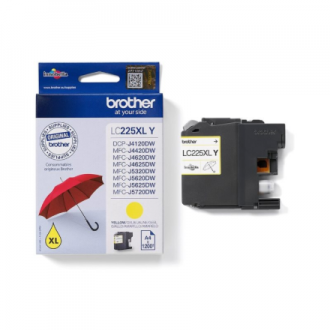 Brother LC225XLY | Ink Cartridge | Yellow Brother LC225XLY | Ink Cartridge | Yellow