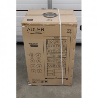 SALE OUT. Adler AD 8080 Wine Cooler, 60L, G, Shelves for 24 bottles, Black | Adler Wine Cooler | AD 8080 | Energy efficiency cla