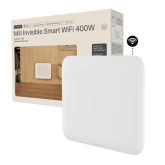Mill Invisible Smart WiFi Heater | PA400WIFI4 | Panel Heater | 400 W | Suitable for rooms up to 4-6 m | White | IPX4 Mill Invisible Smart WiFi Heater | PA400WIFI4 | Panel Heater | 400 W | Suitable for rooms up to 4-6 m | White | IPX4