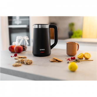 Gorenje Kettle | K17TRDW | Electric | 2200 W | 1.7 L | Plastic/Metal | 360 rotational base | Black Gorenje Kettle | K17TRDW | Electric | 2200 W | 1.7 L | Plastic/Metal | 360 rotational base | Black