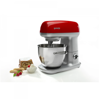 Gorenje | Kitchen machine | MMC1000RLR | 1000 W | Number of speeds 7 | Bowl capacity 4.5 L | Meat mincer | Stainless Steel/Red