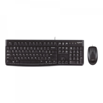 Logitech | Desktop MK120 | Wired keyboard | USB | Mouse included | US | Black Logitech | Desktop MK120 | Wired keyboard | USB | Mouse included | US | Black