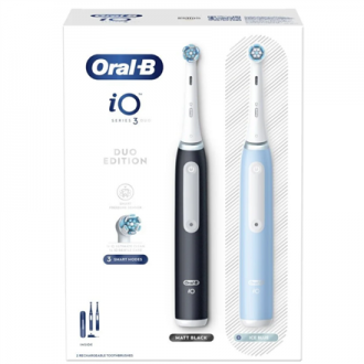 Oral-B | Electric Toothbrush Duo Pack | iO3 Series | Rechargeable | For adults | Number of brush heads included 2 | Number of te