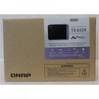 SALE OUT. | QNAP | Cost-effective 6-bay 10GbE NAS | TS-632X-4G | Alpine | AL524 | Processor frequency 2 GHz | 4 GB | DDR4 SODIMM