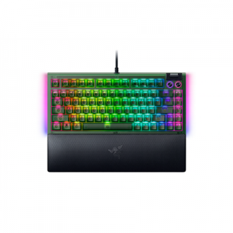 Razer BlackWidow V4 75% | Mechanical Gaming keyboard | Wired | US | Phantom Green Edition | Razer Mechanical Switches (Tactile)