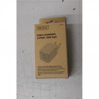 Digitus USB-C Charger, 2-port, 65W GaN | DAMAGED PACKAGING, UNPACKED Digitus USB-C Charger, 2-port, 65W GaN | DAMAGED PACKAGING, UNPACKED