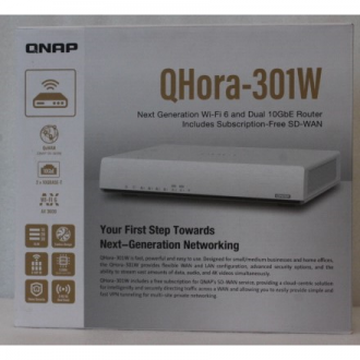 SALE OUT. QNAP QHora-301W WiFi 6 up to 3.5Gbps Speed AX optimized Quad-Core Processor 4x4 MU-MIMO & OFDMA 2* 10GbE (Multi-Gig) W SALE OUT. QNAP QHora-301W WiFi 6 up to 3.5Gbps Speed AX optimized Quad-Core Processor 4x4 MU-MIMO & OFDMA 2* 10GbE (Multi-Gig) W
