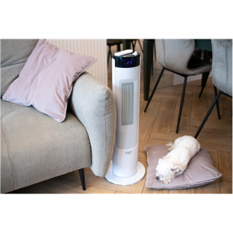 Adler | Tower Fan Heater with Humidifier | AD 7730 | Ceramic | 2200 W | Number of power levels 2 | Suitable for rooms up to 25 m