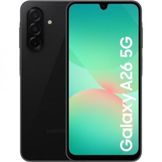 Samsung Galaxy A26 (A266) (Black) Dual SIM 6.7 Super AMOLED 1080x2340/2.4GHz&2.4GHz/256GB/8GB RAM/Android 15/WiFi,BT,5G | Samsun Samsung Galaxy A26 (A266) (Black) Dual SIM 6.7 Super AMOLED 1080x2340/2.4GHz&2.4GHz/256GB/8GB RAM/Android 15/WiFi,BT,5G | Samsun