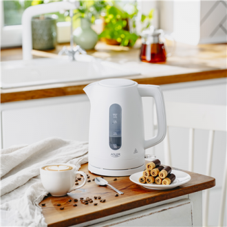 Adler Kettle | AD 1379w | Electric | 2200 W | 1.7 L | Polypropylene | 360 rotational base | White