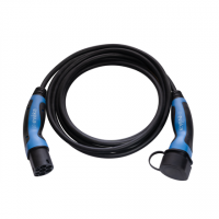 Evaka EV charging cable Type2-Type2, 22 kW, 32 A, 5x6 mm2, 1x0.5 mm2, 5 m | EVA503325 | Black