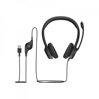 Logitech | Computer headset | H390 | Built-in microphone | USB Type-A | Black Logitech | Computer headset | H390 | Built-in microphone | USB Type-A | Black