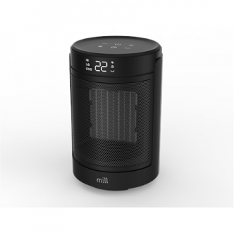 Mill FH1500BLACK | Ceramic fan heater | 1500 W | Suitable for rooms up to 22 m | Black