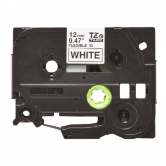 Brother | TZe-FX231 Flexible ID Laminated Tape | Black on White | TZe | 8 m | 1.2 cm