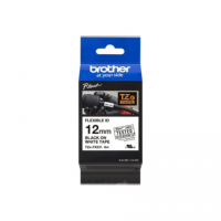 Brother | TZe-FX231 Flexible ID Laminated Tape | Black on White | TZe | 8 m | 1.2 cm