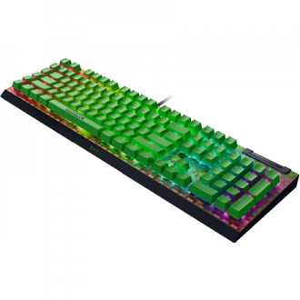 Razer BlackWidow V4 X | Gaming keyboard | Wired | US | Minecraft Edition | Razer Green Mechanical Switches (Clicky)