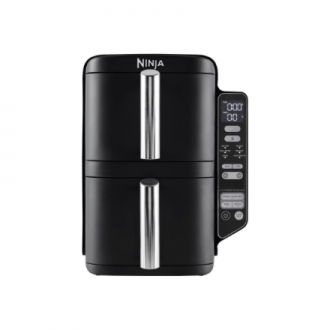 NINJA Double Stack Vertical Air Fryer with 2 Stacking Drawers | SL300EU | Power 2470 W | Capacity 7.6 L | Black