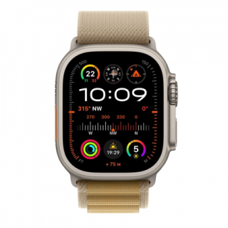Apple Watch Ultra 2 | Smart watch | GPS (satellite) | Always-On Retina display | 49mm | Natural Titanium
