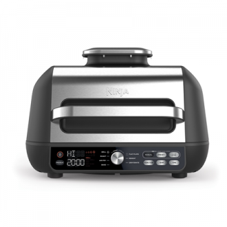 NINJA | Foodi MAX Pro Health Grill, Flat Plate and Air Fryer | AG651EU | Capacity 3.8 L | Black