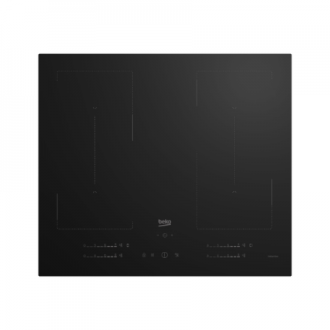 Beko HII64720QUF2T Hob, Induction, Width 59cm, 4 cooking zones, Touch control, Black | BEKO Beko HII64720QUF2T Hob, Induction, Width 59cm, 4 cooking zones, Touch control, Black | BEKO