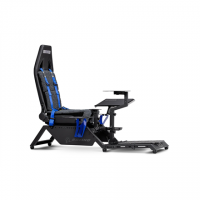 Next Level Racing Boeing Commercial Edition Flight Simulator | Blue highlights Next Level Racing Boeing Commercial Edition Flight Simulator | Blue highlights