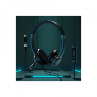 PORT CONNECT | Stereo USB Headphone PRO ON'R 300 | Wired | On-ear | Noise canceling | Black