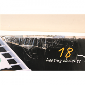 SALE OUT. Adler AD 7821 Foldable electric clothes drying rack, Silver/White | Adler Foldable electric clothes drying rack | AD 7