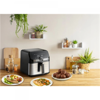 TEFAL Easy Fry Mega Air Fryer | EY855D10 | Power 1700 W | Capacity 7.5 L | Black