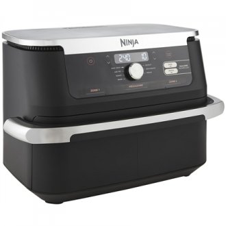 NINJA | Double Air Fryer | AF500EU Foodi FlexDrawer | Power 2470 W | Capacity 10.4 L | Black