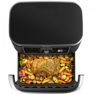 NINJA | Double Air Fryer | AF500EU Foodi FlexDrawer | Power 2470 W | Capacity 10.4 L | Black