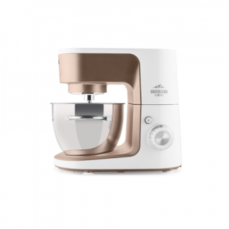 ETA Kitchen machine | Gratussino III Elements 302390210 | 1200 W | Number of speeds 8 | Bowl capacity 4.5 L | White/Rose Gold ETA Kitchen machine | Gratussino III Elements 302390210 | 1200 W | Number of speeds 8 | Bowl capacity 4.5 L | White/Rose Gold