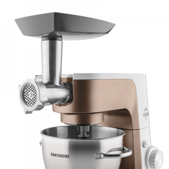 ETA Kitchen machine | Gratussino III Elements 302390210 | 1200 W | Number of speeds 8 | Bowl capacity 4.5 L | White/Rose Gold ETA Kitchen machine | Gratussino III Elements 302390210 | 1200 W | Number of speeds 8 | Bowl capacity 4.5 L | White/Rose Gold