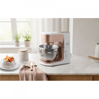 ETA Kitchen machine | Gratussino III Elements 302390210 | 1200 W | Number of speeds 8 | Bowl capacity 4.5 L | White/Rose Gold ETA Kitchen machine | Gratussino III Elements 302390210 | 1200 W | Number of speeds 8 | Bowl capacity 4.5 L | White/Rose Gold