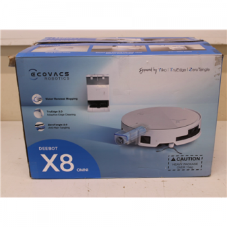 SALE OUT. Ecovacs DEEBOT X8 OMNI Vacuum cleaner, Robot, Wet&Dry, 18000Pa, TruEdge 2.0, AIVI 3D 3.0, YIKO-GPT, White+Auto-empty s SALE OUT. Ecovacs DEEBOT X8 OMNI Vacuum cleaner, Robot, Wet&Dry, 18000Pa, TruEdge 2.0, AIVI 3D 3.0, YIKO-GPT, White+Auto-empty s