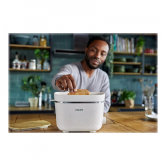 Philips | Toaster | HD2640/10 Eco Conscious Edition | Power 830 W | Number of slots 2 | Housing material 100% Bio-based plastic 
