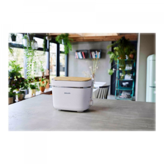 Philips | Toaster | HD2640/10 Eco Conscious Edition | Power 830 W | Number of slots 2 | Housing material 100% Bio-based plastic 