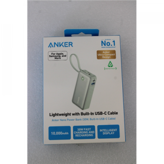 SALE OUT. | Anker 545 Nano Power Bank | A1259G61 | 10000 mAh | Green | UNPACKED, SCRATCHED ON TOP