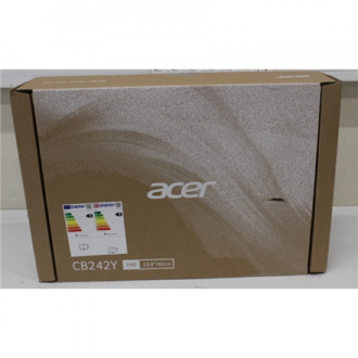 SALE OUT. Acer Vero CB242YGbipr 60cm 23.8'' FHD ZeroFrame 120Hz IPS 16:9 1ms(VRB) 250nits VGA HDMI DP AdaptiveSync EU Black DP, 