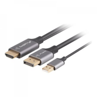 Lanberg HDMI(M)- Displayport(M) cable 1.8m 4K, Black