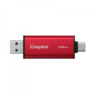 Kingston Dual Portable Solid-State Drive, USB Type-A and Type-C | 512 GB | Solid-state drive interface USB 3.2 Gen 2 | Read spee Kingston Dual Portable Solid-State Drive, USB Type-A and Type-C | 512 GB | Solid-state drive interface USB 3.2 Gen 2 | Read spee
