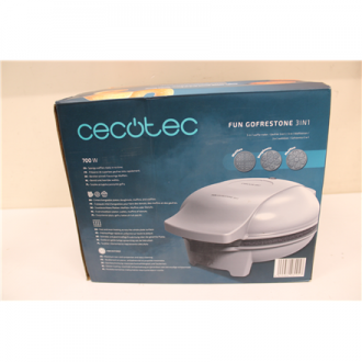 SALE OUT. Cecotec Fun Gofrestone 3in1 Waffle maker | Cecotec Waffle Maker | Fun Gofrestone 3in1 | 700 W | Number of pastry 3 | W