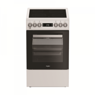 Whirlpool Cooker | Whirlpool | Hob type Vitroceramic | Oven type Electric | White | Width 50 cm | Depth 60 cm | 60 L