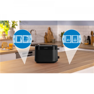 Bosch Compact Toaster | TAT2M123 MyMoment | Power 950 W | Number of slots 2 | Housing material Plastic | Black Bosch Compact Toaster | TAT2M123 MyMoment | Power 950 W | Number of slots 2 | Housing material Plastic | Black