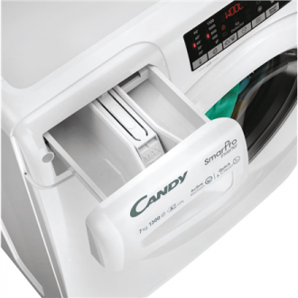 Candy Washing machine | CO4 374TWM6/1-S | Energy efficiency class A | Front loading | Washing capacity 7 kg | 1300 RPM | Depth 4