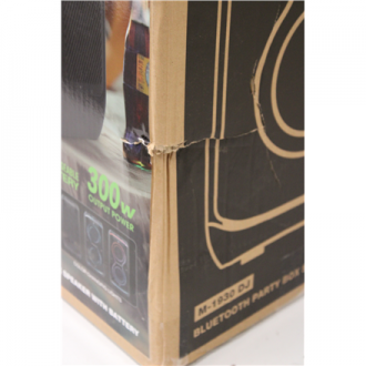 SALE OUT. Muse M-1930 DJ Bluetooth Party Box Speaker, Black | Muse Party Box Speaker | M-1930 DJ | DAMAGED PACKAGING, SCRATCHES 