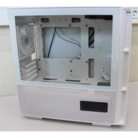 SALE OUT. Deepcool CH360 MID TOWER CASE, White | Deepcool | CH360 | White | Mid Tower | DEFECTIVE GLASS | Power supply included 