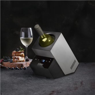 Caso | Wine Cooler | WineCase Deluxe Inox | Bottles capacity 1 | Black/Silver Caso | Wine Cooler | WineCase Deluxe Inox | Bottles capacity 1 | Black/Silver